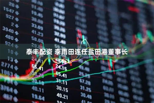 泰丰配资 李雨田连任盐田港董事长