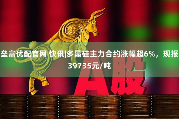 垒富优配官网 快讯|多晶硅主力合约涨幅超6%，现报39735元/吨