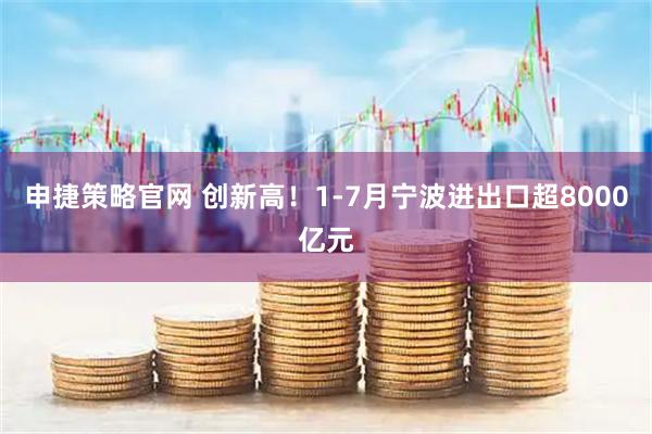 申捷策略官网 创新高！1-7月宁波进出口超8000亿元
